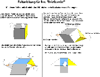 Klappwürfelfaltanleitung für unsere Briefbomben
